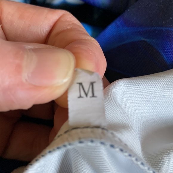 Blue Black Mens Pullover Hoodie Flaming Fanged Skull Graphic Front and Back - Picture 7 of 7